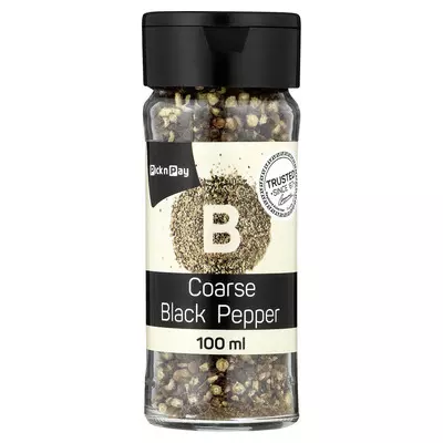 PnP Coarse Ground Black Pepper Bottle 100ml PnP Coarse Ground Black Pepper Bottle 100ml