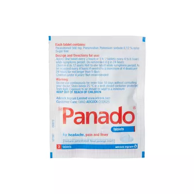 Panado Pain & Fever Tablets 2's