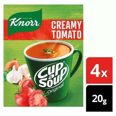Knorr Cup-A-Soup Creamy Tomato Instant Soup 4 x 20g