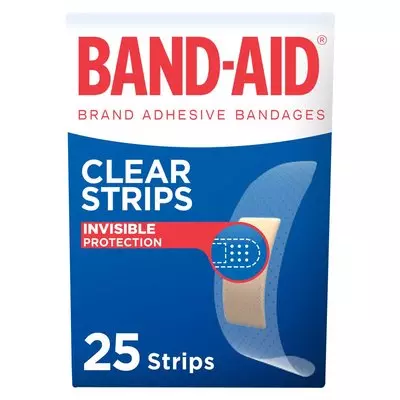 Band-aid Clear Plaster Strip s 25 Band-aid Clear Plaster Strip s 25