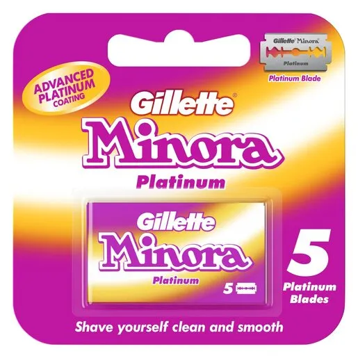 Minora Dble Edge Plat Blades 5 Pack Minora Dble Edge Plat Blades 5 Pack