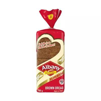 Albany Superior Sliced Brown Bread 700g