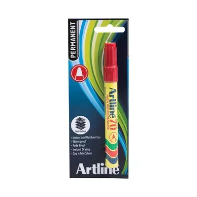 Artline Red Permanent Marker Ek70 Artline Red Permanent Marker Ek70