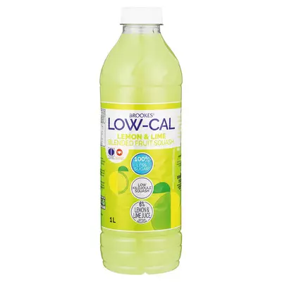 Brookes Low Cal Lemon Lime Squash 1L