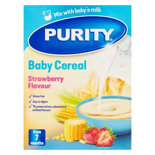 PURITY Baby Ceareal Strawberry 200g from 8 Months PURITY Baby Ceareal Strawberry 200g from 8 Months