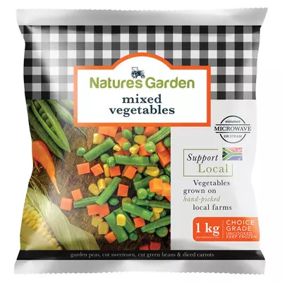 Natures Garden Mixed Vegetables 1kg Natures Garden Mixed Vegetables 1kg