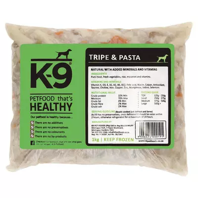 K-9 Foods Pet Food Tripe 1kg K-9 Foods Pet Food Tripe 1kg