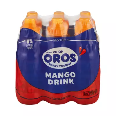Oros Mango Fruit Drink 300ml x 6 Oros Mango Fruit Drink 300ml x 6
