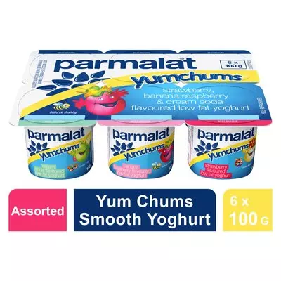 Parmalat Yumchum Strawberry Banana Cream Soda Yogurt 6s