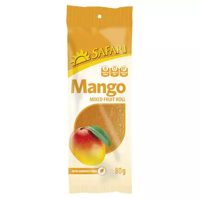 Safari Mango Fruit Roll 80g Safari Mango Fruit Roll 80g