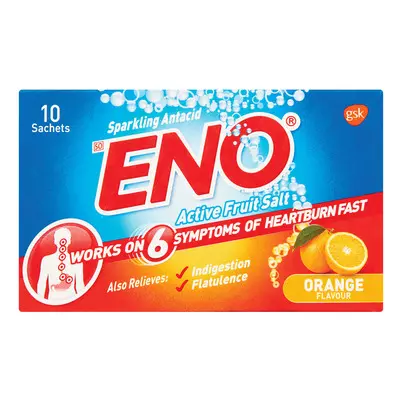 Eno Orange Flavoured Antacid Travel Pack 10
