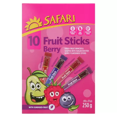 Safari Funky Fruit Berry Stick 25g 10ea Safari Funky Fruit Berry Stick 25g 10ea