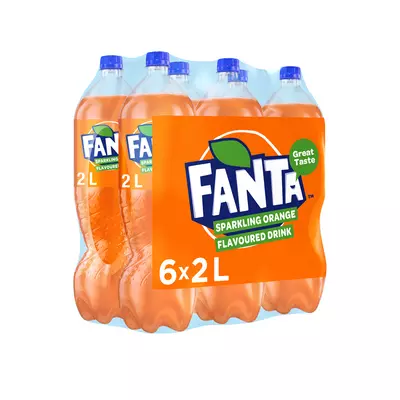 Fanta Orange Plastic Bottle 2L x 6 Fanta Orange Plastic Bottle 2L x 6
