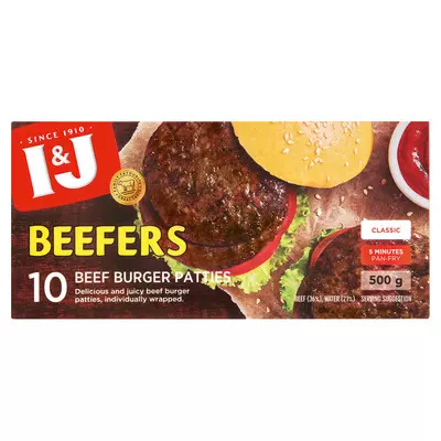 I&J Beefers Steakburgers 500g