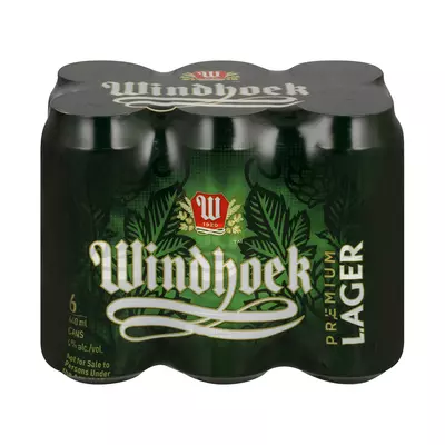 Windhoek Lager Cans 440ml x 6