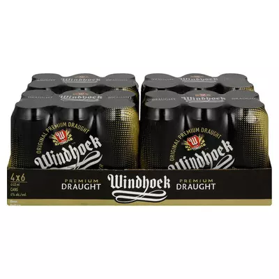 Windhoek Draught Cans 440ml x 24 Windhoek Draught Cans 440ml x 24
