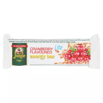 Jungle Energy Bar Lite Cranberry