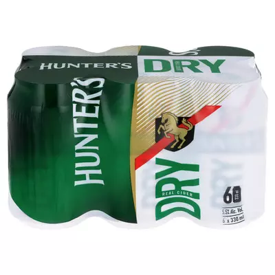 Hunters Dry Can 330ml x 6