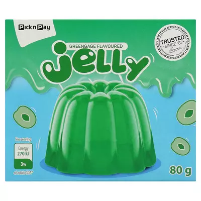 PnP Greengage Flavoured Jelly 80g