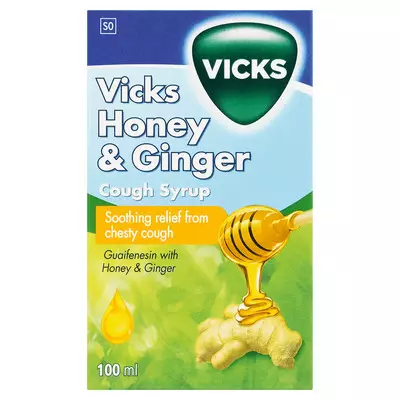 Vicks Cough Syrup Honey & Ginger 100ml Vicks Cough Syrup Honey & Ginger 100ml