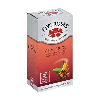 Five Roses Chai Spice Flavour Tea 20's Five Roses Chai Spice Flavour Tea 20's
