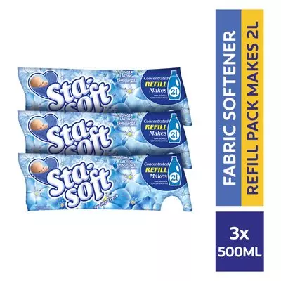 Sta Soft Spring Fresh Fabric Conditioner Value Pack 3x500ml