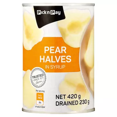 PnP Pear Halves 410g