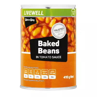 PnP Baked Beans in Tomato Sauce 410g