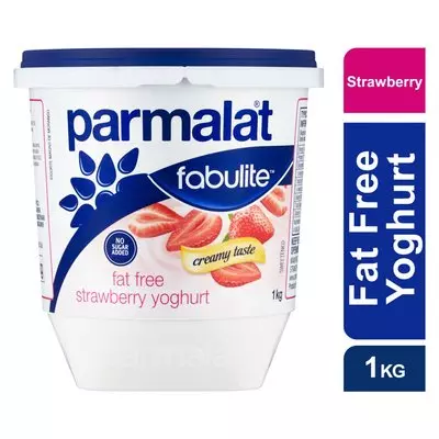 Fabulite Fat Free Strawberry Fruit Yoghurt 1kg