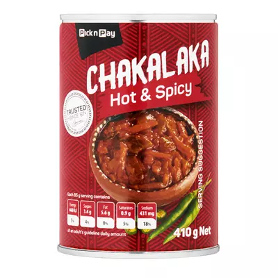 PnP Hot & Spicy Chakalaka 410g PnP Hot & Spicy Chakalaka 410g