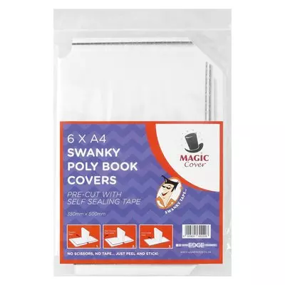 Magic Cover 6 Polythene A4 Swanky Book Covers Magic Cover 6 Polythene A4 Swanky Book Covers