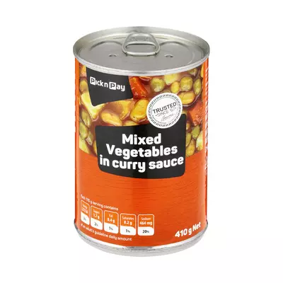 PnP Mixed Vegetable Curry 410g PnP Mixed Vegetable Curry 410g