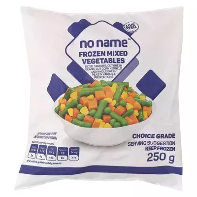 No Name Frozen Mixed Vegetables 250g