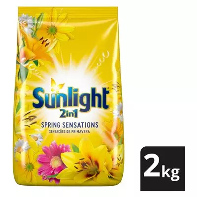 Sunlight Spring Sensations 2in1 Hand Washing Powder Detergent 2kg Sunlight Spring Sensations 2in1 Hand Washing Powder Detergent 2kg