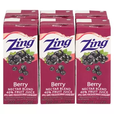Zing Berry Nectar 200ml x 6