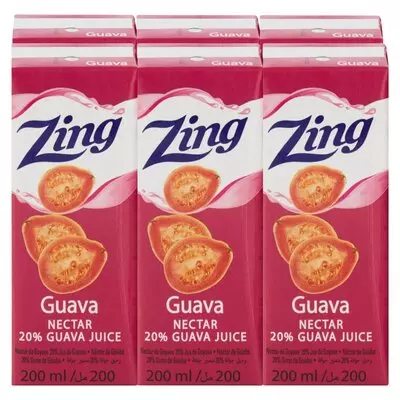 Zing Guava Nectar 200ml x 6