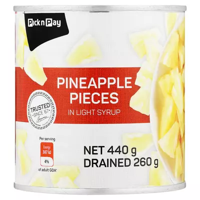 PnP Pineapple Pieces 440g