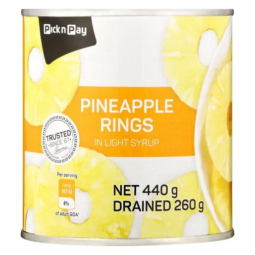 PnP Pineapple Rings 440g