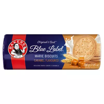 Bakers Blue Label Marie Biscuits Caramel 200g