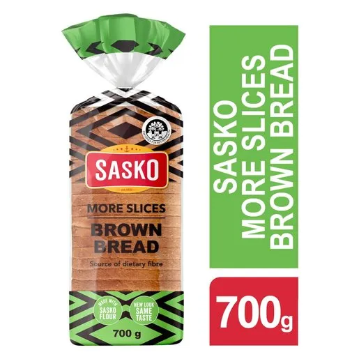 Sasko More Slices Brown Bread 700g Sasko More Slices Brown Bread 700g