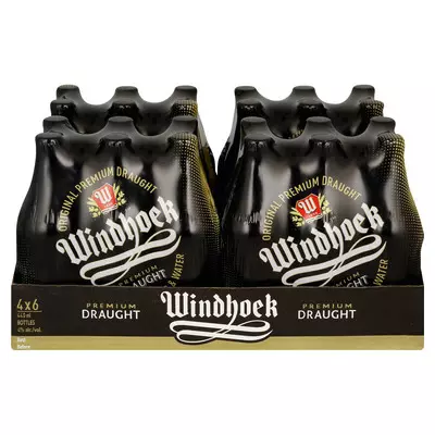 Windhoek Draught NRB 440ml x 24 Windhoek Draught NRB 440ml x 24