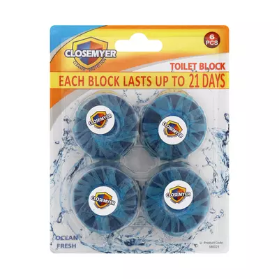 Closemyer Assorted Toilet Bl Ocks 6ea