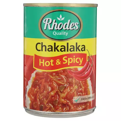 Rhodes Chakalaka Hot & Spicy 400g Rhodes Chakalaka Hot & Spicy 400g