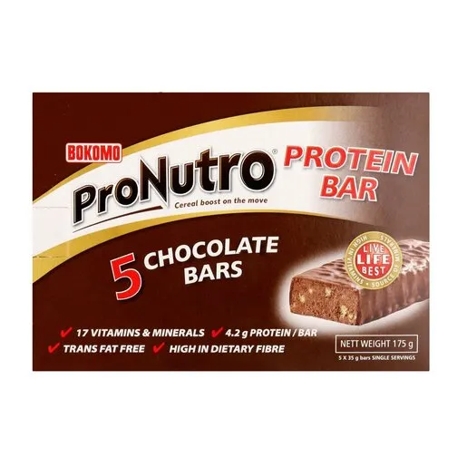 Bokomo Pronutro Chocolate Protein Bar 5s