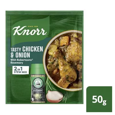 Knorr Tasty Chicken and Onion 2in1 Stew Mix with Robertsons Rosemary 50g