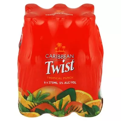 Caribbean Twist Tropical Punch NRB 275ml x 6