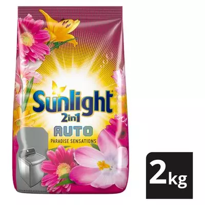Sunlight Tropical Sensations 2in1 Auto Washing Powder Detergent 2kg Sunlight Tropical Sensations 2in1 Auto Washing Powder Detergent 2kg