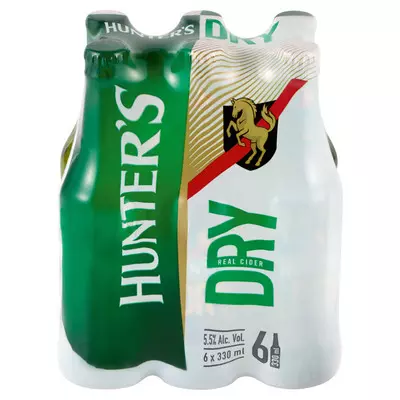 Hunters Dry NRB 330ml x 6 Hunters Dry NRB 330ml x 6