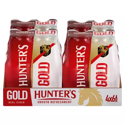 Hunters Gold Cider NRB 330ml x 24 Hunters Gold Cider NRB 330ml x 24