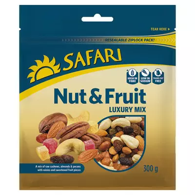 Safari Luxury Nut & Fruit Mix 300g